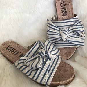 Sam & Libby Bow Slip on Sandals